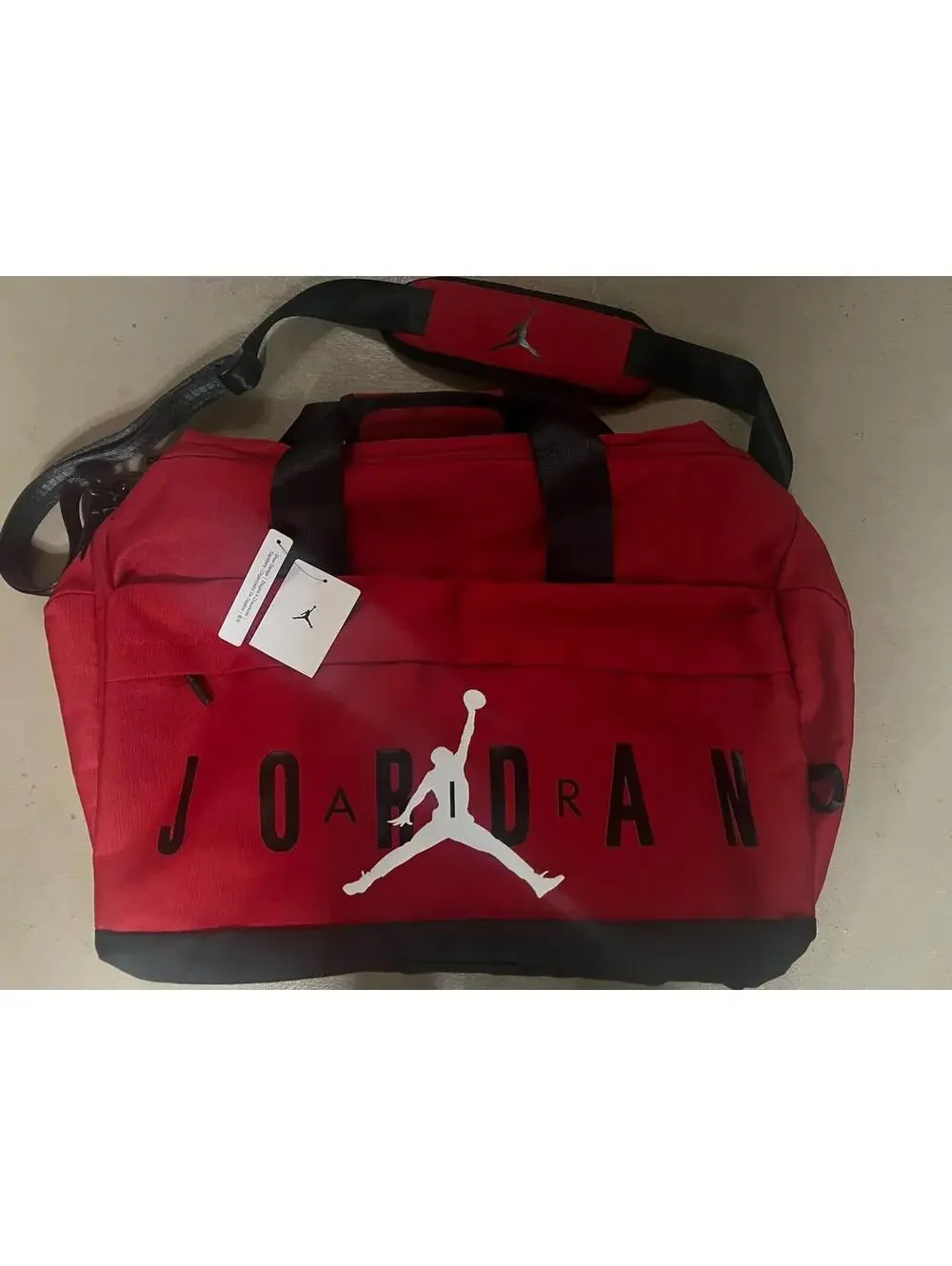 Air Jordan Large Duffle Gym Bag Red 81L